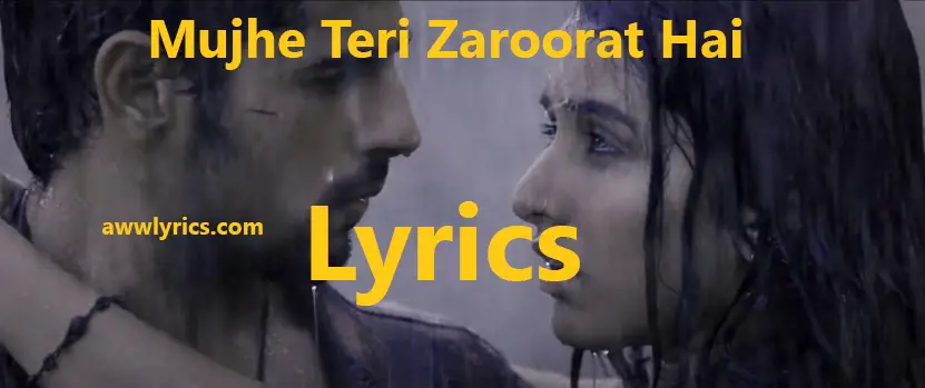 Mujhe Teri Zaroorat Hai Lyrics in Hindi and English